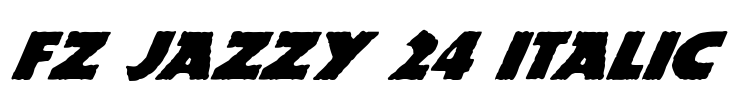 FZ JAZZY 24 ITALIC Font Image