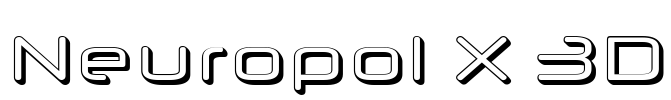 Neuropol X 3D Font Image