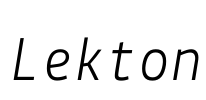 Lekton Font Image