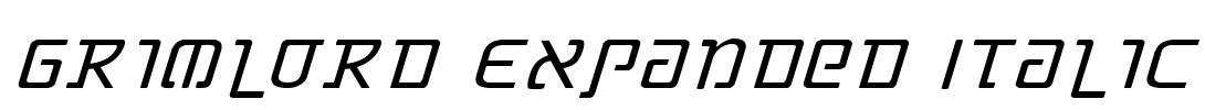 Grimlord Expanded Italic