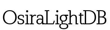 OsiraLightDB Font Image