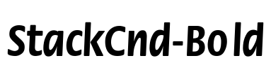 StackCnd-Bold Font Image