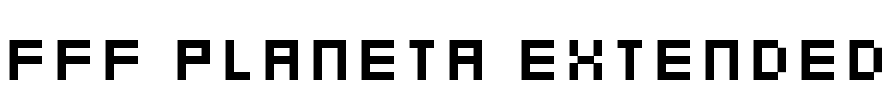 FFF Planeta Extended Font Image