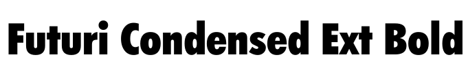 Futuri Condensed Ext Bold