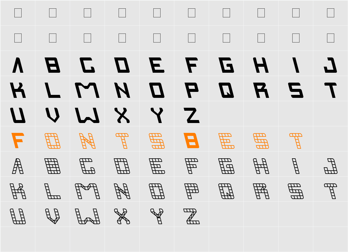 INVASION Character Map