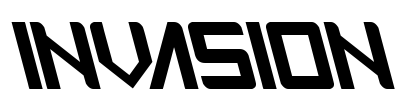 INVASION Font Image