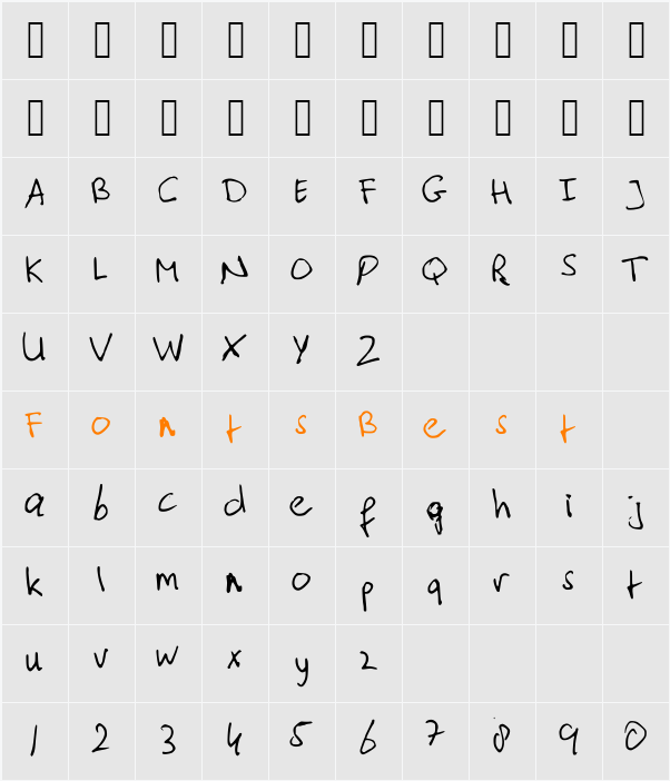typischvoornu2014 Character Map