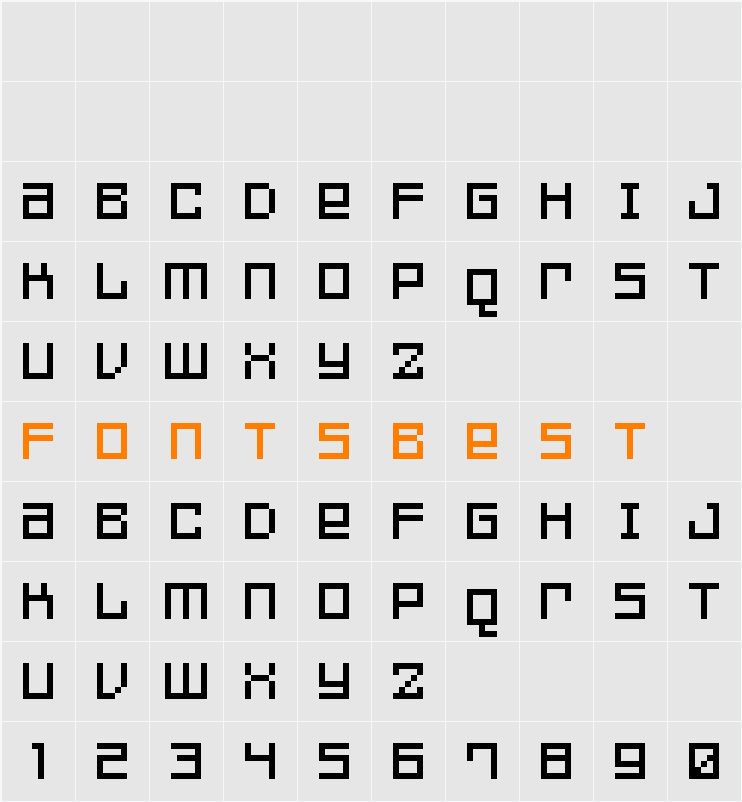 FFF Games Character Map