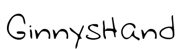 GinnysHand Font Image