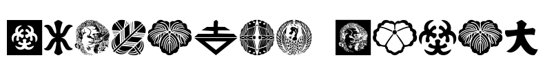 Oriental Icons Font Image