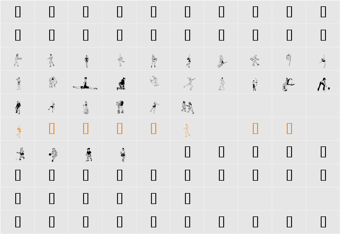 KR Women In Sports Character Map