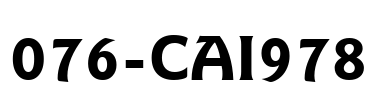 076-CAI978 Font Image