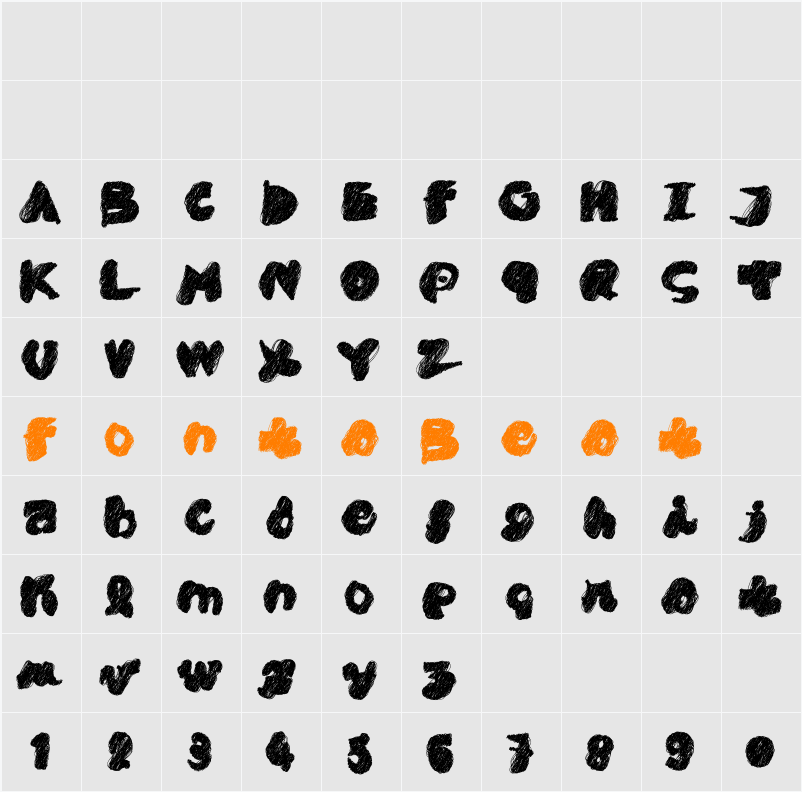 PK CoBrA Character Map