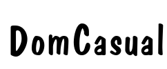 DomCasual Font Image