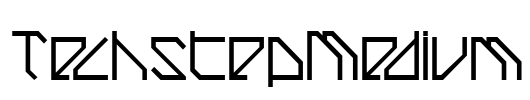 TechstepMedium Font Image