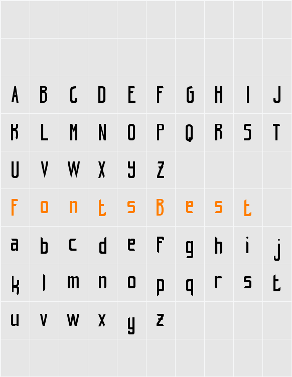 hint-retrò_free-version Character Map