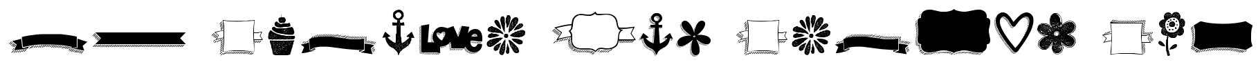 KG Flavor And Frames Six Font Image
