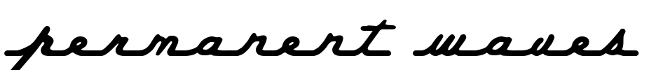 Permanent Waves Font Image