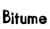 Bitume Font Image