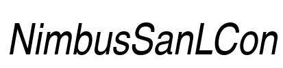 NimbusSanLCon Font Image