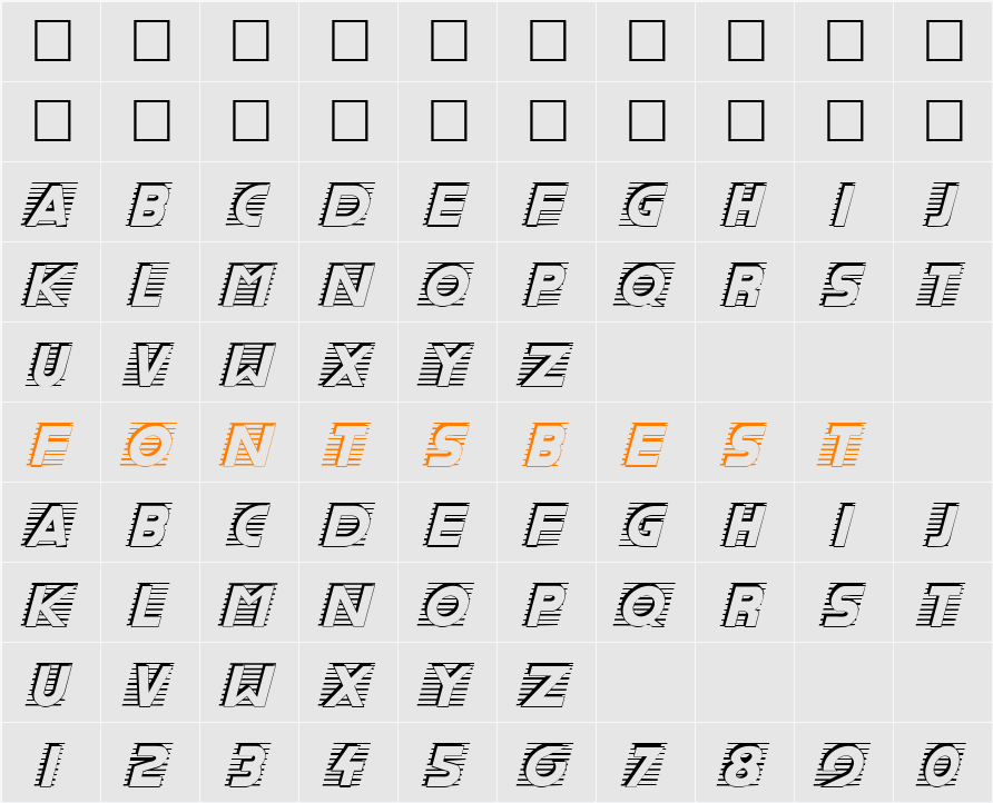 Scanning Character Map