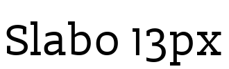 Slabo 13px