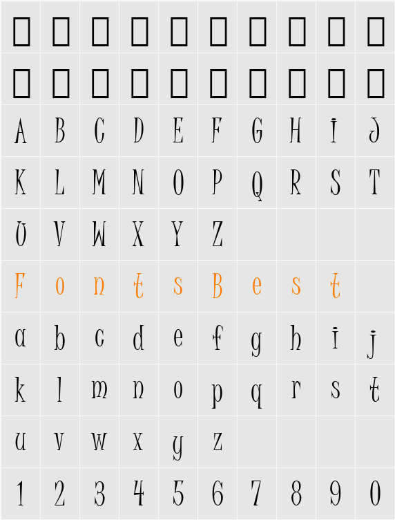 Juice ITC Character Map