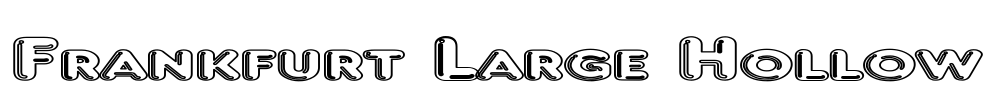 Frankfurt Large Hollow Font Image