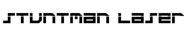 Stuntman Laser Font Image