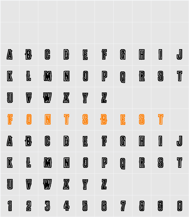 POLLUX9200 Character Map
