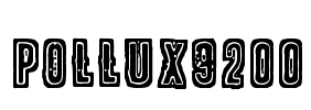 POLLUX9200 Font Image