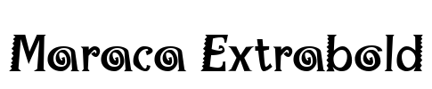 Maraca Extrabold Font Image