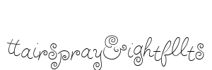 HairsprayLightAlts Font Image