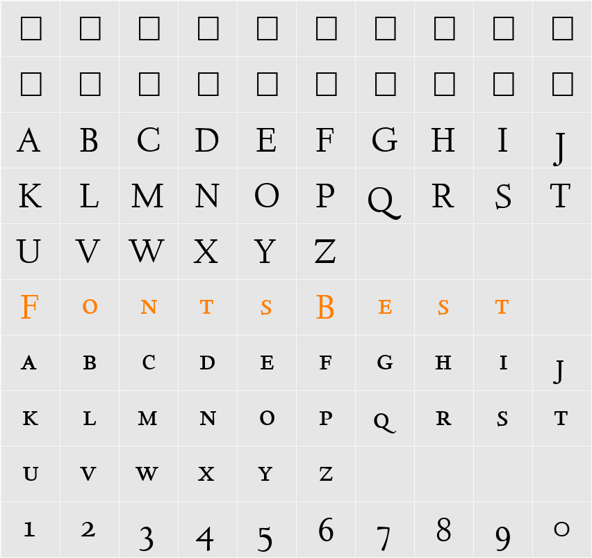 DeemsterSmc Character Map