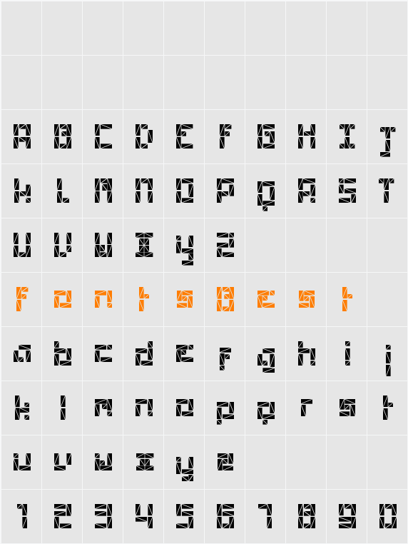 Polygon Character Map