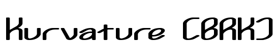 Kurvature (BRK) Font Image
