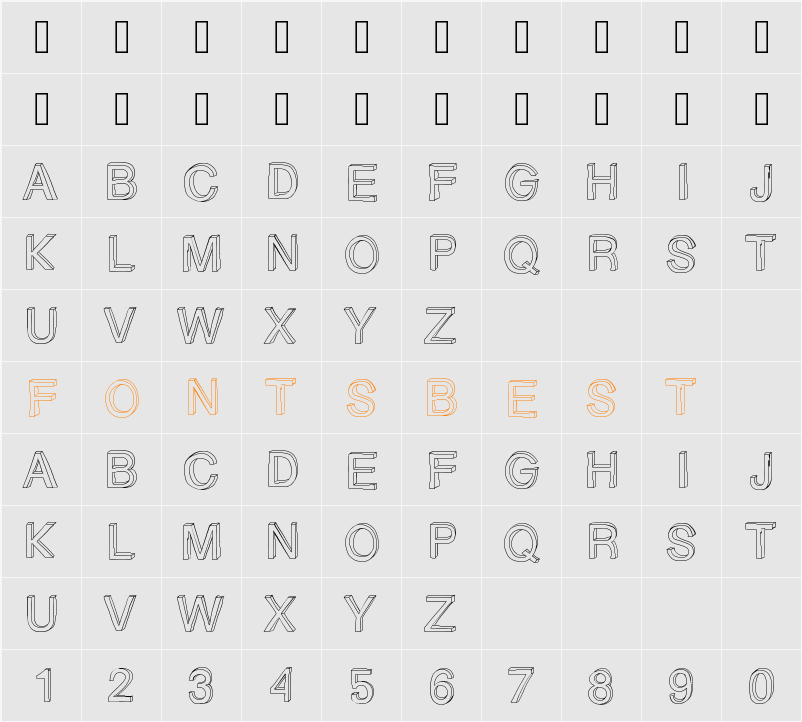 GizemsSketchFree Character Map