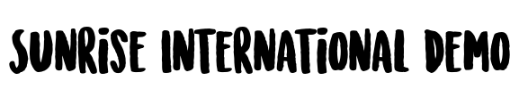 Sunrise International Demo Font Image