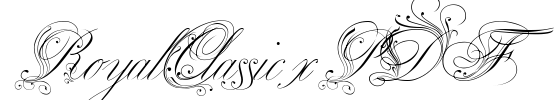 RoyalClassic xPDF Font Image