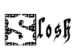 Slosh Font Image