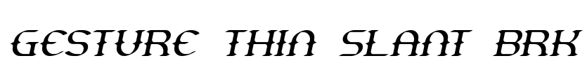 Gesture Thin Slant BRK