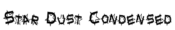 Star Dust Condensed Font Image