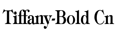 Tiffany-Bold Cn Font Image