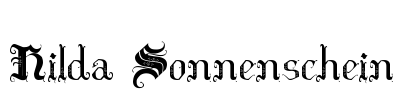 Hilda Sonnenschein Font Image