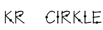 KR Cirkle Font Image