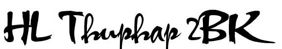HL Thuphap 2BK Font Image