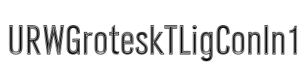 URWGroteskTLigConIn1 Font Image