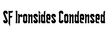 SF Ironsides Condensed Font Image