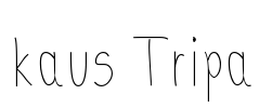 kaus Tripa Font Image