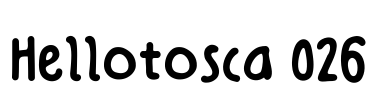Hellotosca 026 Font Image